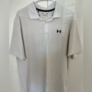 White Under Armour Polo L